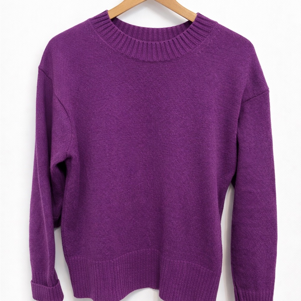 Banana Republic Rich Purple Crew Neck Sweater